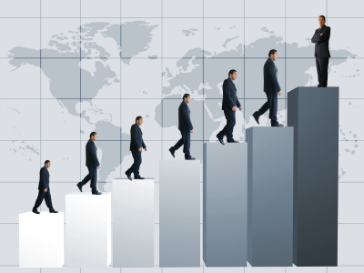 business graph showing growth